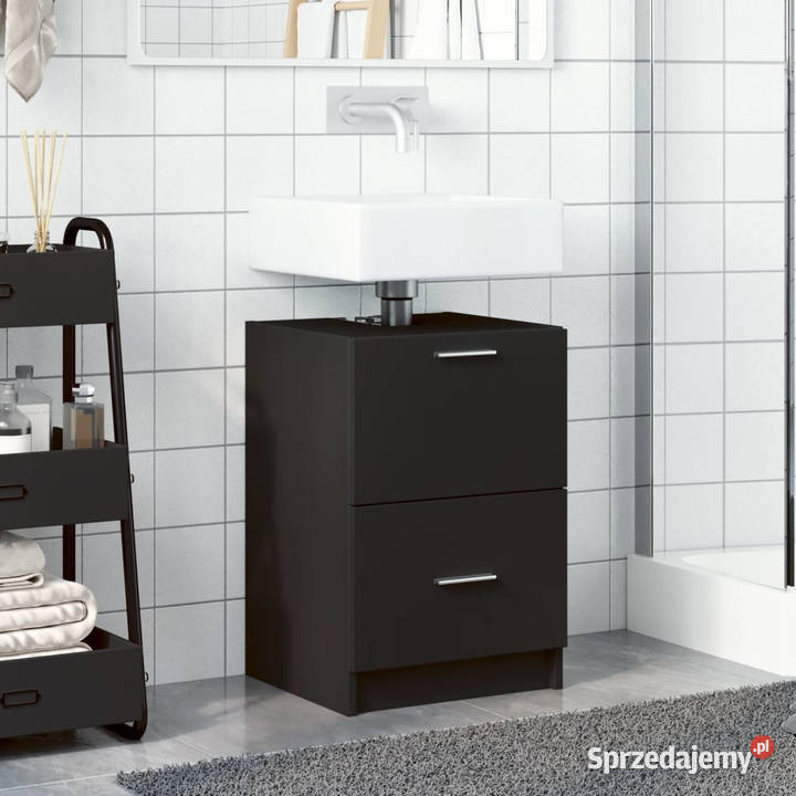 Szafka pod umywalkę czarna 40x37x59 WM848102 Warszawa