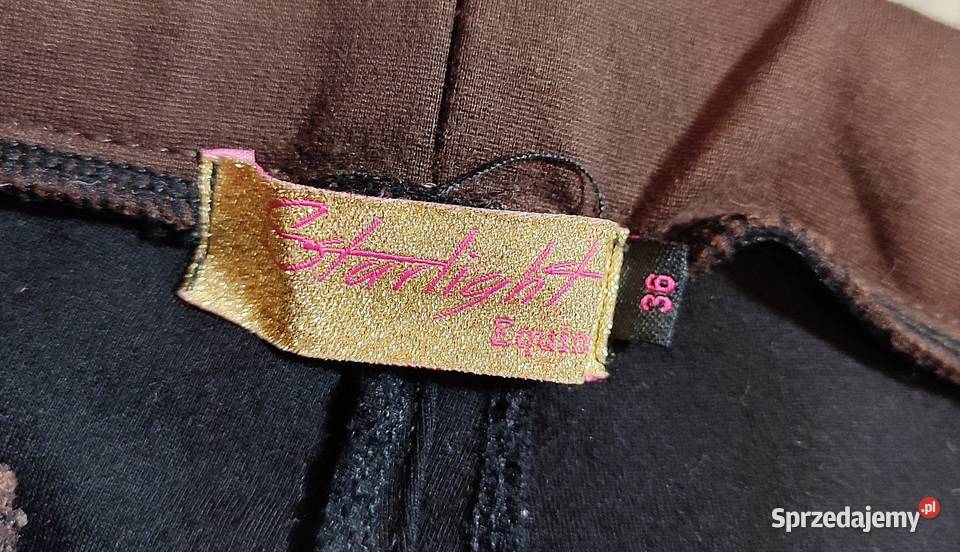 Legginsy bryczesy jeździeckie z silikonowym Jasień