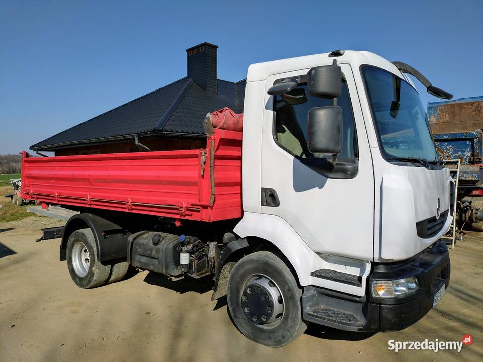 Renault Midlum kiper 3str meiller małe auto duża Pilzno