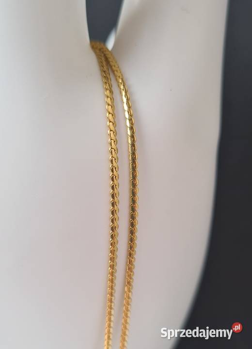 Złoty łańcuszek próba 75018k Długość 60 540 Waga złoto