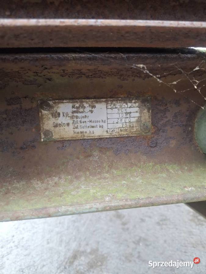 Przyczepa sadownicza wywrotka na obrotnicy 55mx Krosno Odrzańskie