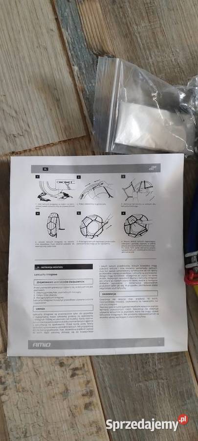 Łańcuch śniegowe AMIO nowe KNS 80 śląskie Ruda Kozielska