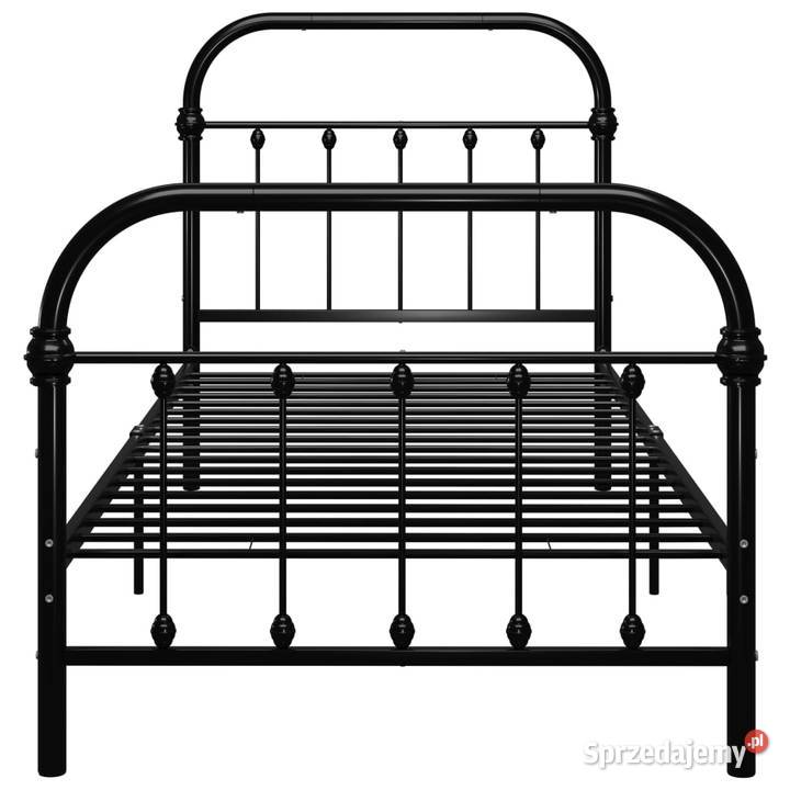 vidaXL Rama łóżka czarna metalowaSKU284498 Warszawa