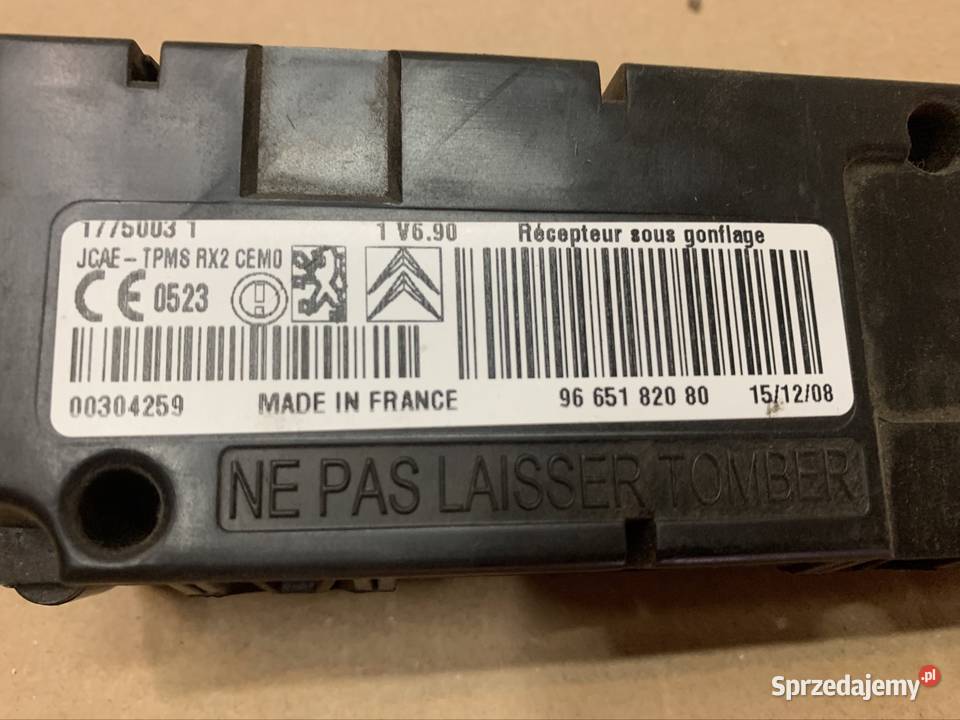9665182080 moduł sterownik tpms citroen c4 I zachodniopomorskie Szczecin