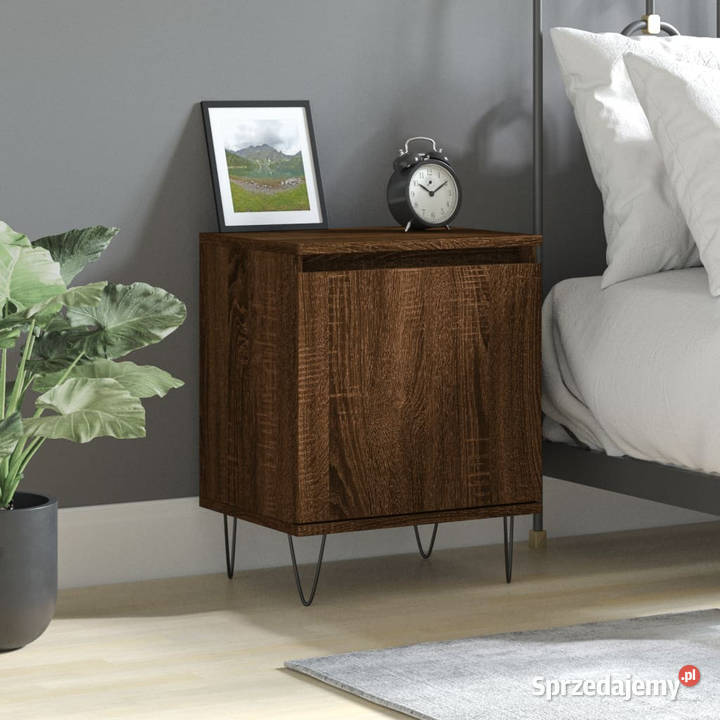 Szafka nocna brązowy dąb 40x30x50 materiał Nocne Warszawa