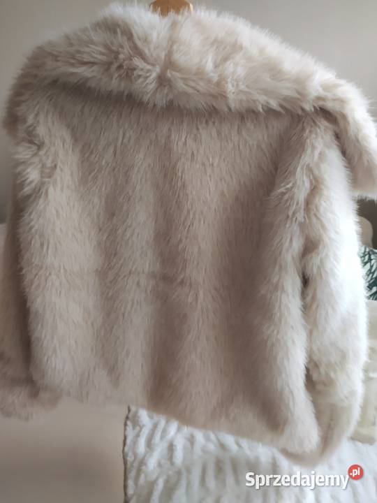 Futerko beżowe L płaszcz futro Koszalin sprzedam