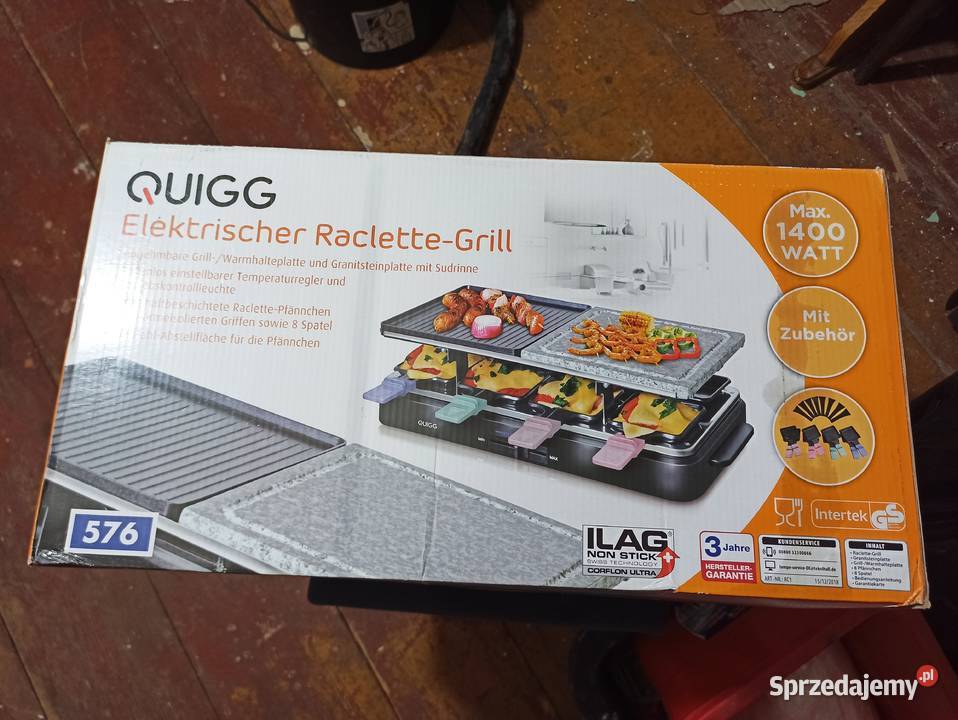 NOWY Grill Raclette QUIGG Elektryczny 1400W 8 Kielce