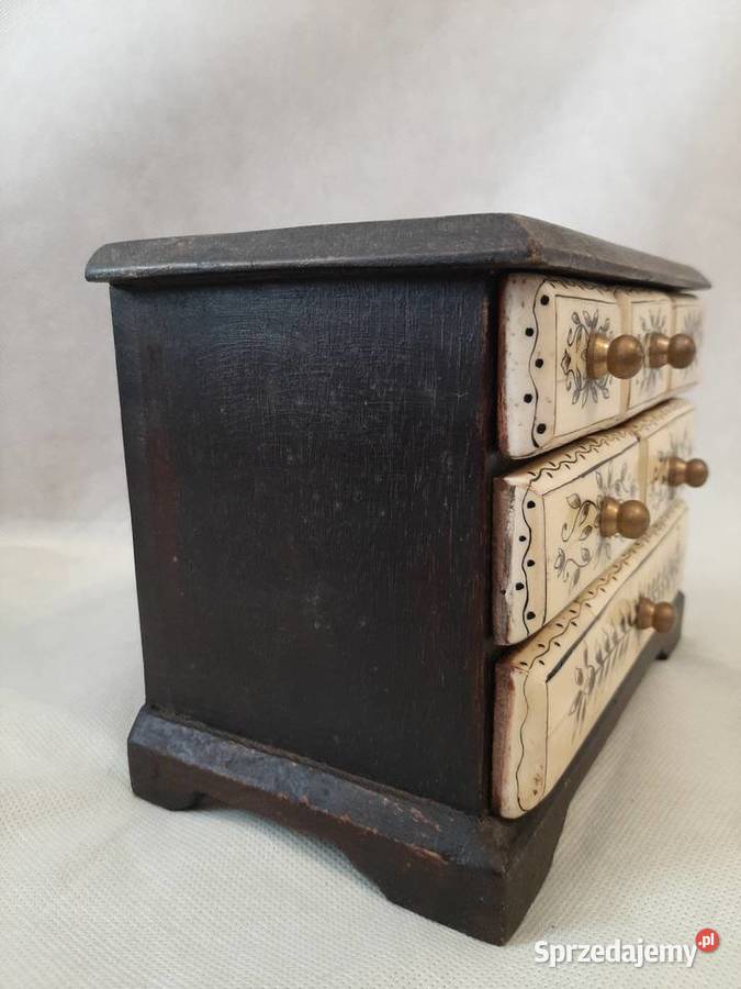 Stara śliczna ręcznie robiona szkatułka antyk Inowrocław