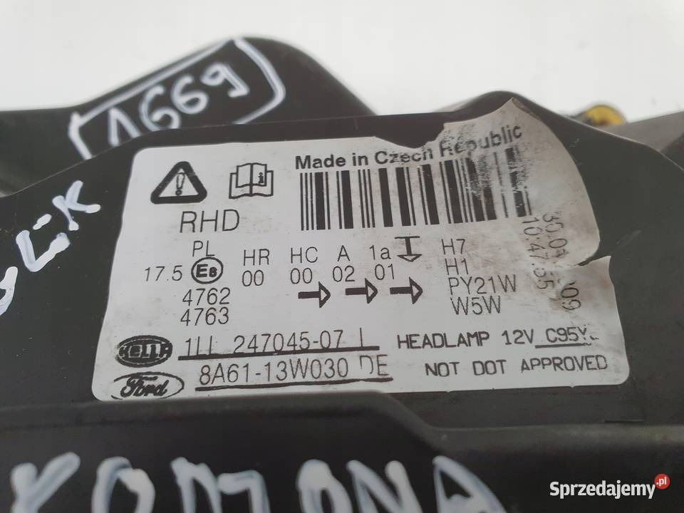 LAMPA LEWA Ford Fiesta VII MK7 0813r LIFT Rudka sprzedam