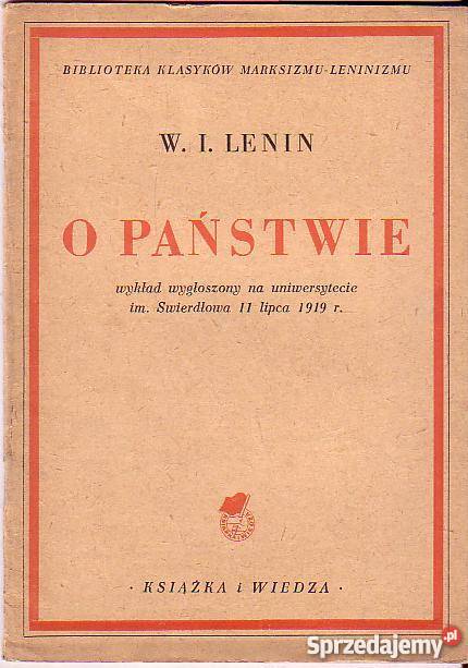 6254 O PAŃSTWIE BIBLIOTEKA KLASYKÓW MARKSIZMU WI Czyrna