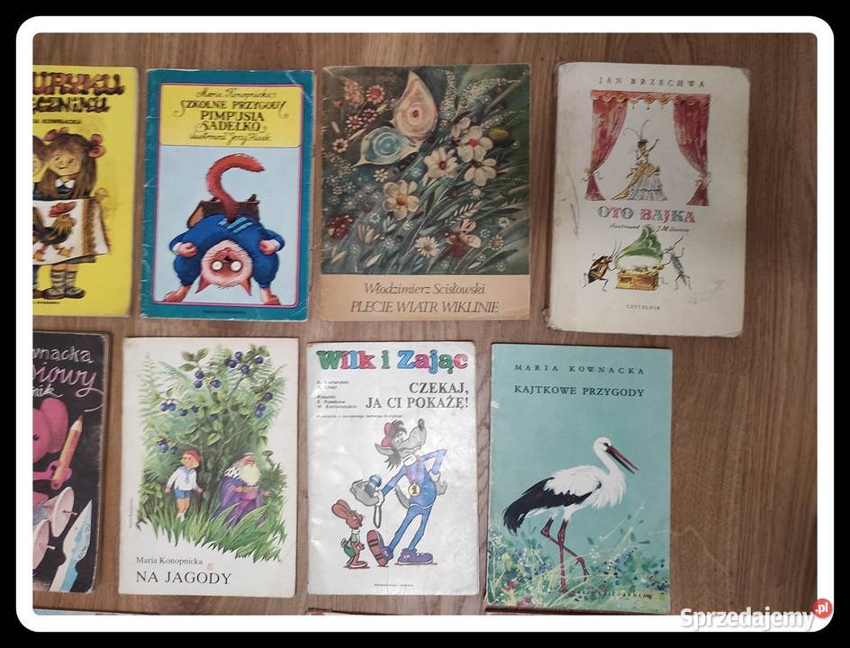 zestaw książek dziecięcych PRL głównie lata 80 mazowieckie