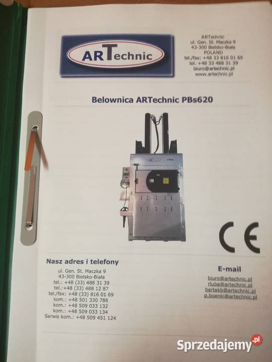 Prasa hydrauliczna pionowa ARTechnika PBs620 Sobota