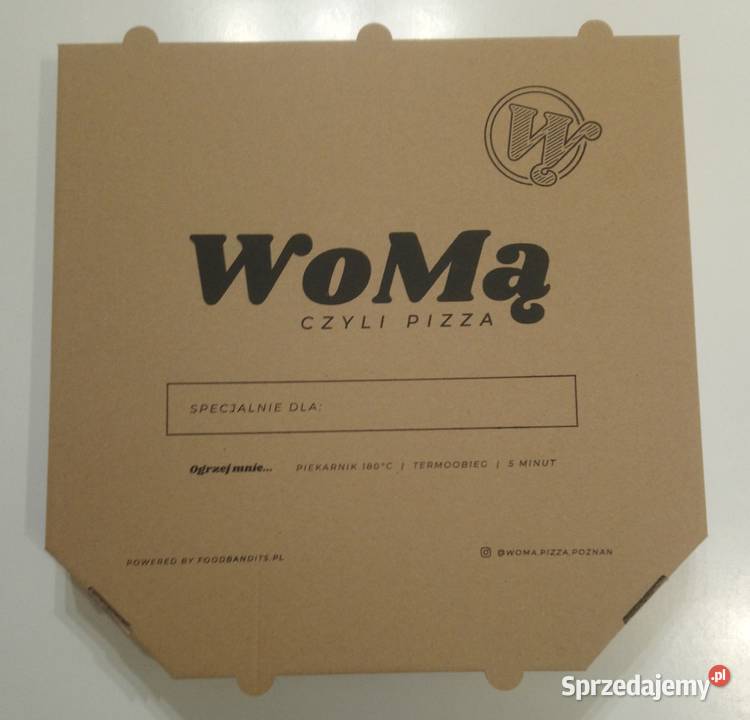 Pudełka na pizzę z nadrukiem duże 32x32 100 Lublin sprzedam