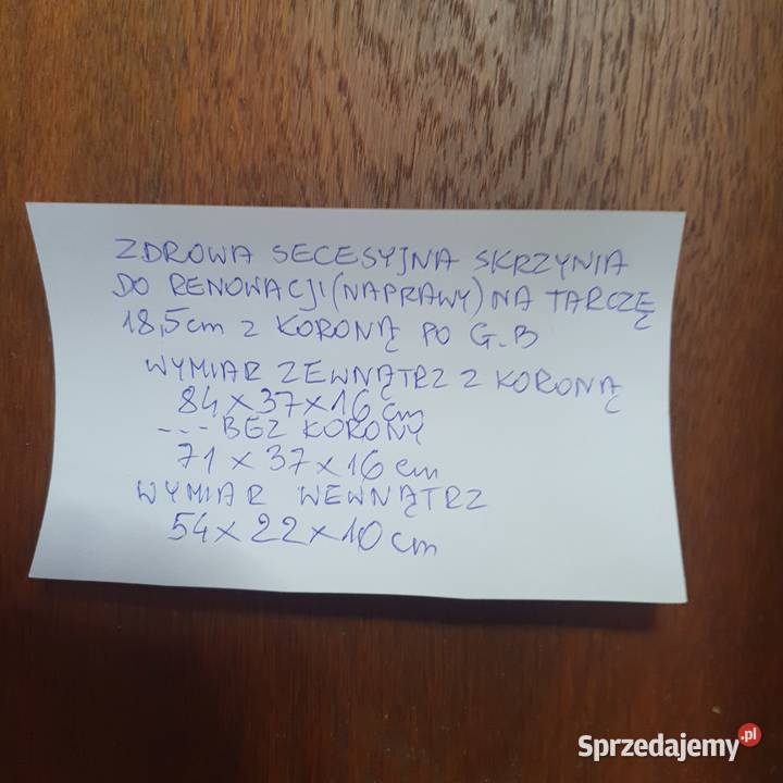 Zdrowa skrzynia do zegara wiszącegodo Wrocław