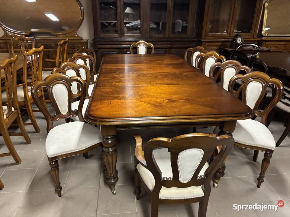 Stylowy Angielski Zestaw Rozkładany Stół 10 Gorzów Wielkopolski