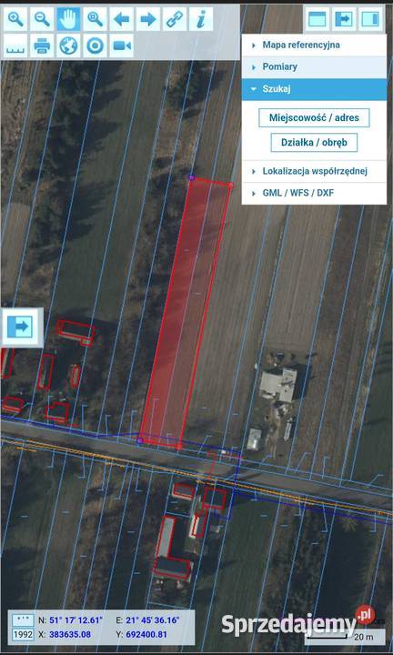 Działka na sprzedaż mazowieckie Przyłęk