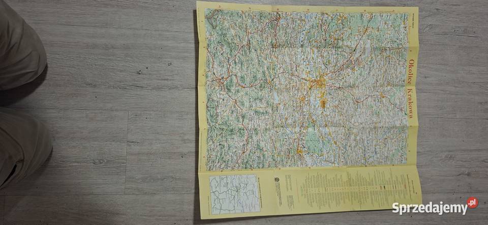Krakowa Mapa turystyczna Nowe oznaczenia dróg w wielkopolskie Łęczyca sprzedam