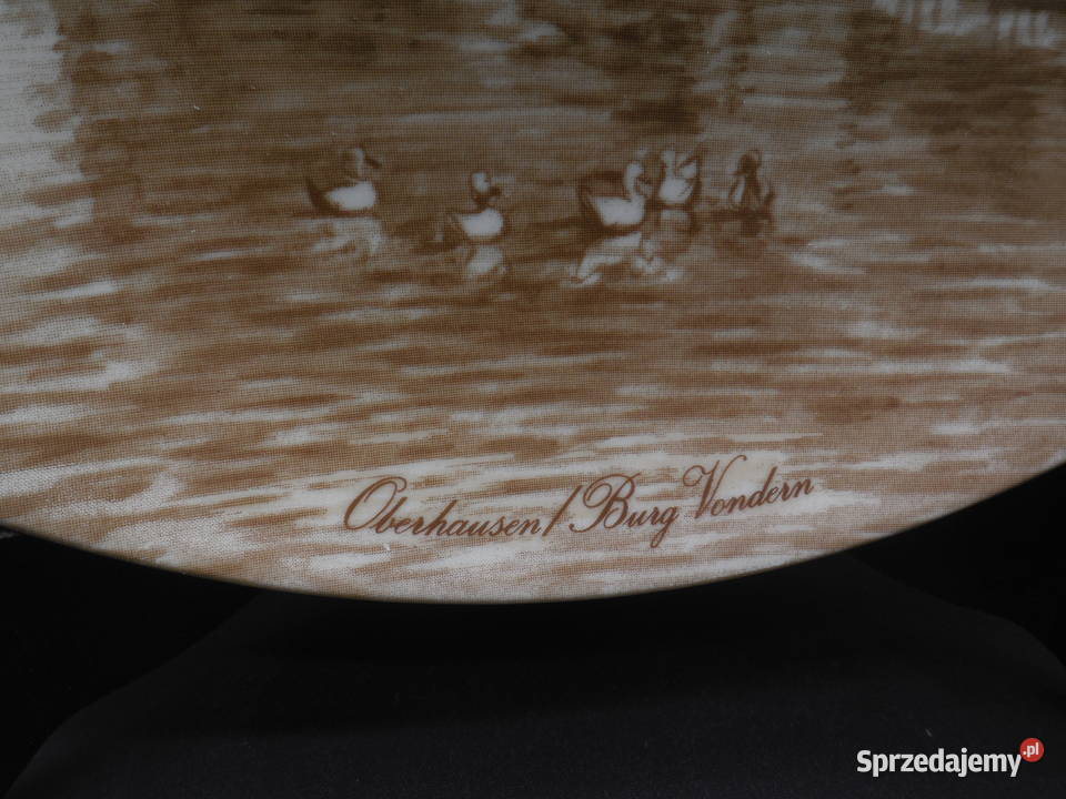 Kolekcjonerski talerz Kaiser przedstawiający wielkopolskie Raszków