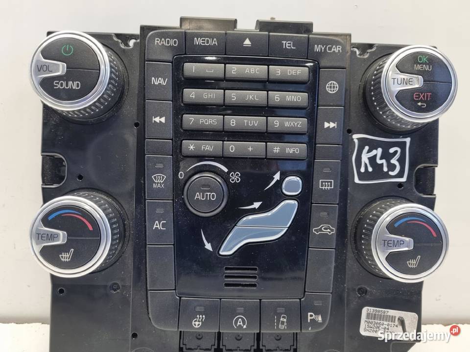 PANEL KLIMATYZACJI Volvo S60 II V60 I XC60 I Rudka