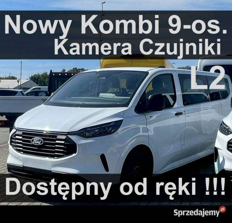 Ford Transit Custom Nowy Kombi L2 Trend 150KM Kamera Czujniki Dostępny od …