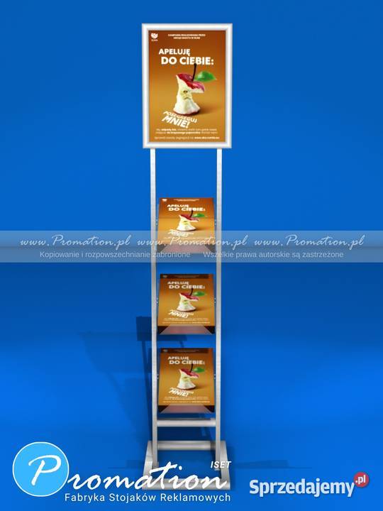Wolnostojacy metalowy stojak reklamowy do Opole