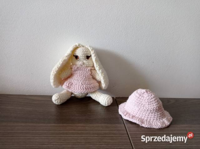 Zajączek królik na szydełku śląskie