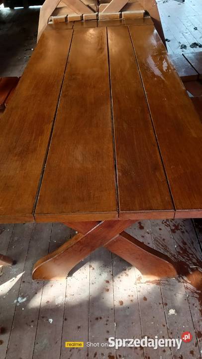 MEBLE OGRODOWE DĘBOWE drewno Zielona Góra