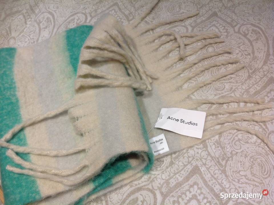 Ciepły Długi Szalik Szal Damski ACNE STUDIOS lubuskie Nowa Sól