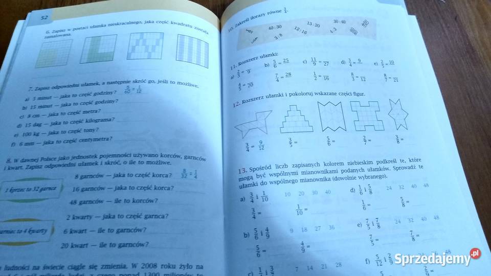 Matematyka z plusem 5 Zeszyt ćwiczeń 1 Liczby skrypt, zeszyt ćwiczeń, zbiór zadań, testów Podręczniki Książki i Podręczniki Gdańsk