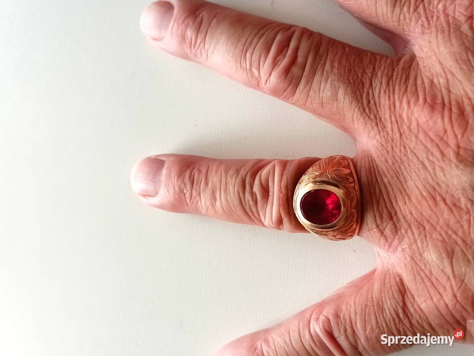 Sygnet złoty 14k męski 216g Łódź