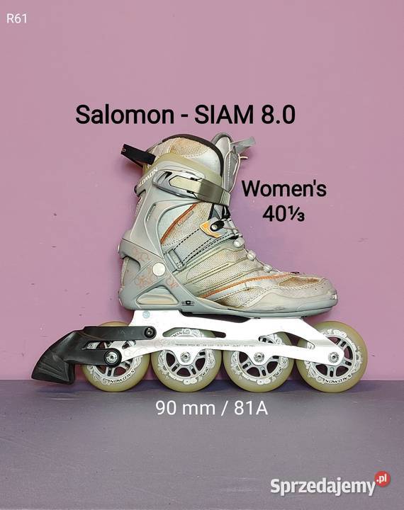 Rolki Salomon SIAM 80 kobiet rozmiar 40 koła 90 Jasień sprzedam