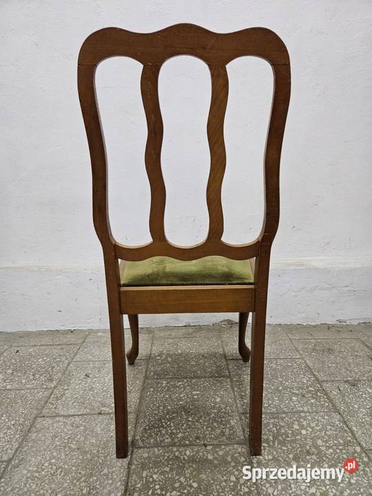 Krzesła ludwikowskie 6 sztuk zielone Dom i Ogród Nowy Sącz