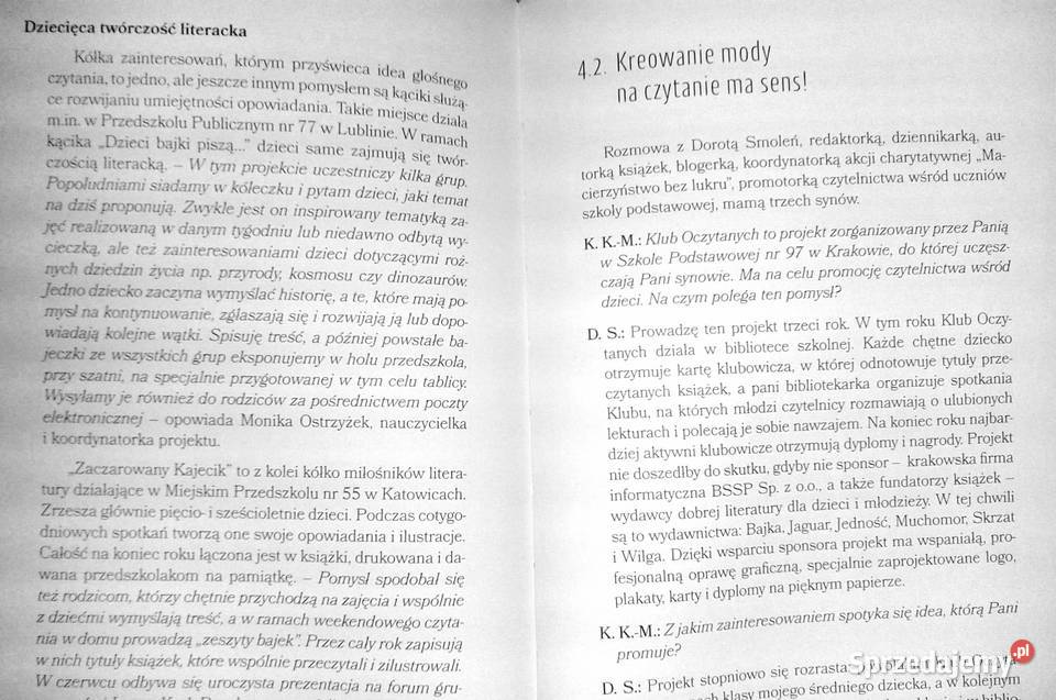 Zabawy z książką w przedszkolu w domu i w szkole Rok wydania 2018 Chełm