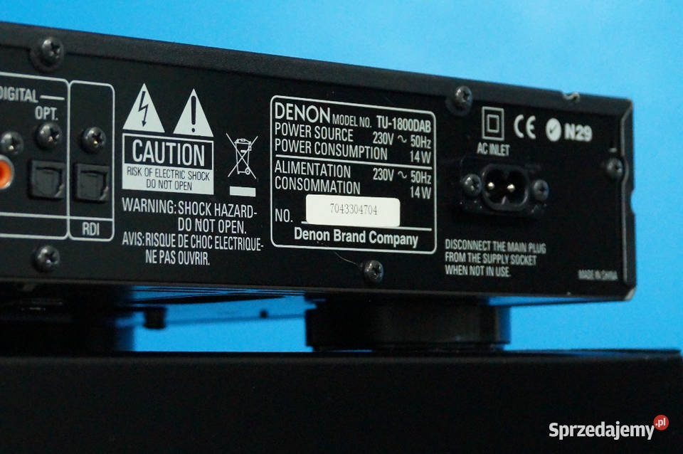 TUNER RADIOWY MARKI DENON TU1800 DAB RDS PILOT