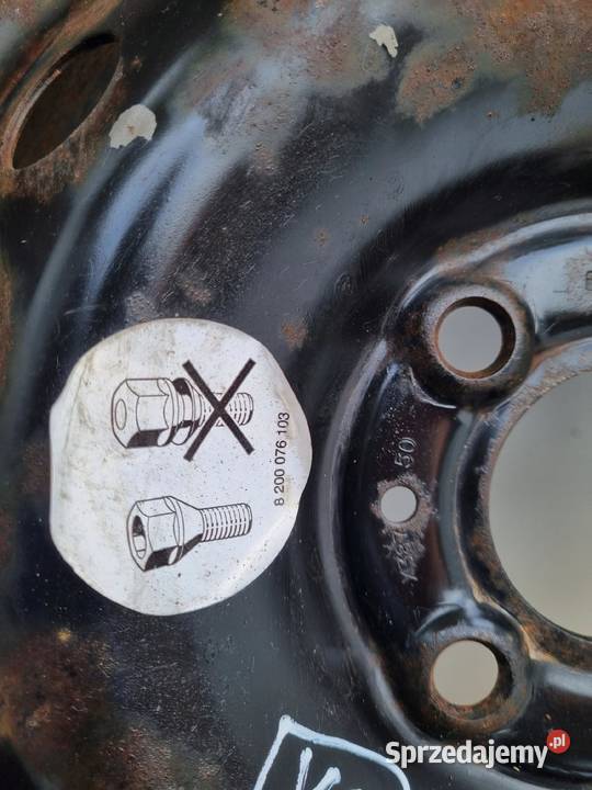 Renault Megane II Scenic II Clio KOŁO ZAPASOWE Średnica 15" Rudka