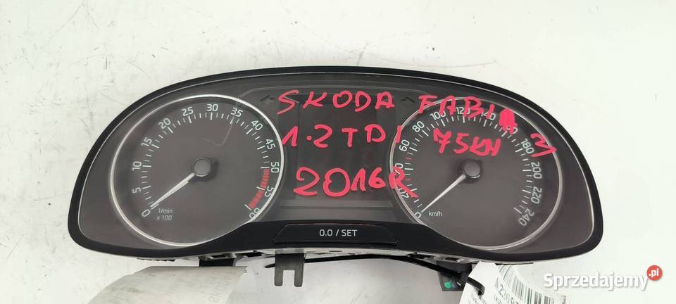 LICZNIK ZEGAR SKODA FABIA III 6V0920731B