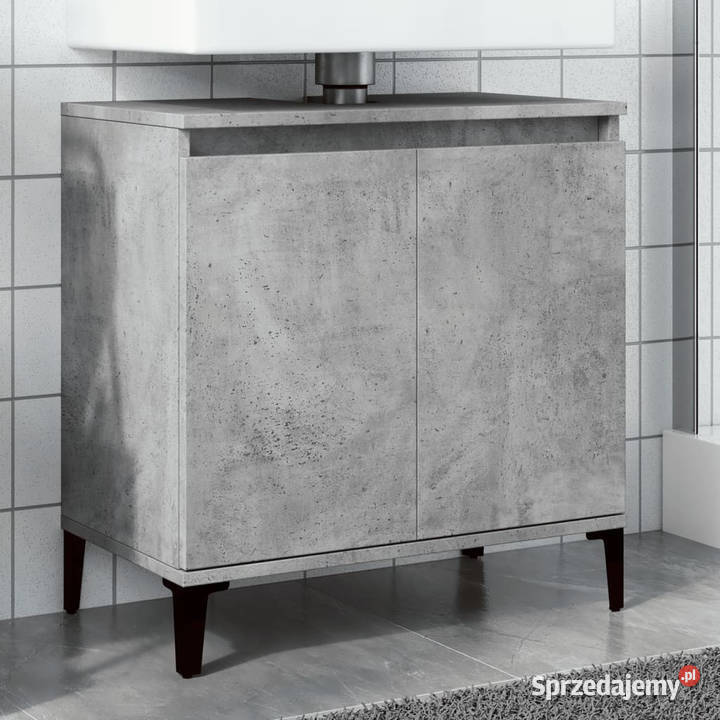 Szafka pod umywalkę szarość betonu 58x33x60