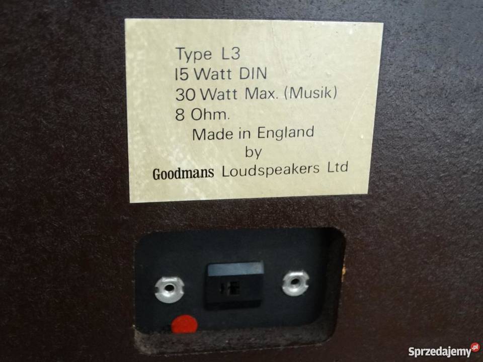 Monitory kolumny Goodmans L3 Vintage HiFi Jasło