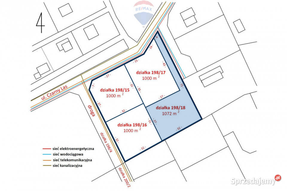 Działka 1072 m MPZP Kajetany gm Nadarzyn