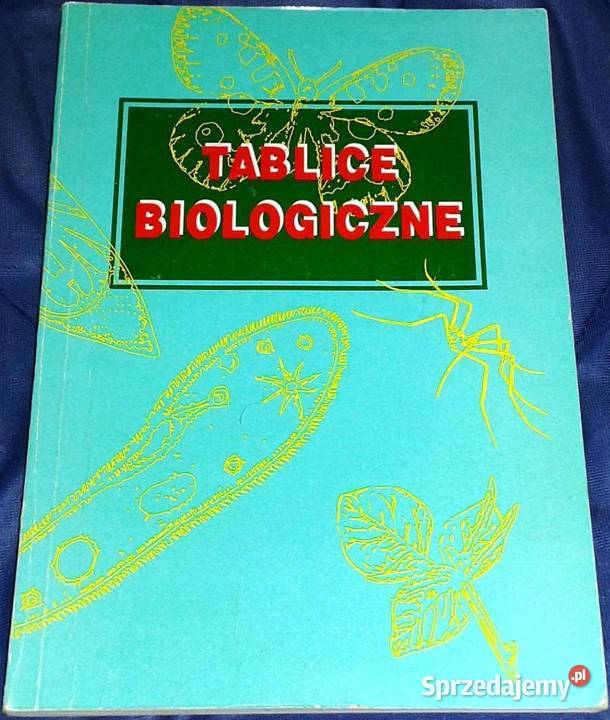 Tablice biologiczne Beata Bednarczuk I Mizerska Rok wydania 1994 Chełm