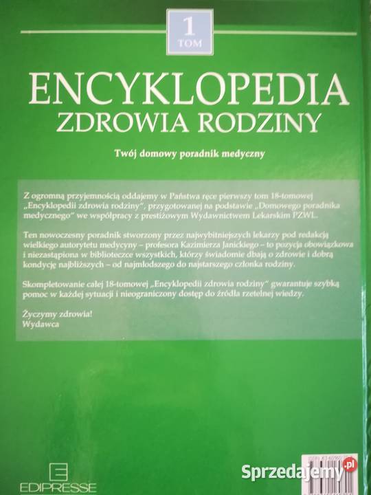 Encyklopedia zdrowia 18 tomów komplet całość Książki naukowe i popularnonaukowe Książki i Podręczniki Łódź