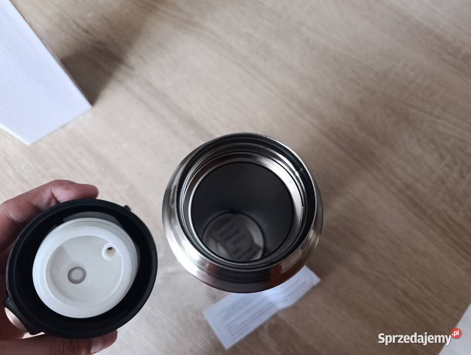 Kubek termiczny Secure 400 ml srebrny Termosy i kubki termiczne Kwidzyn