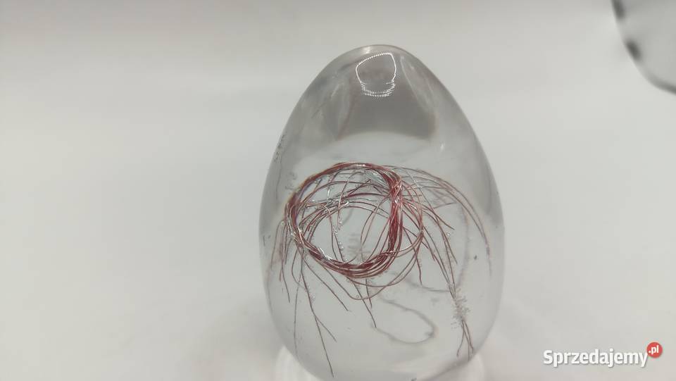 Szklane jajko przezroczyste Zamość sprzedam