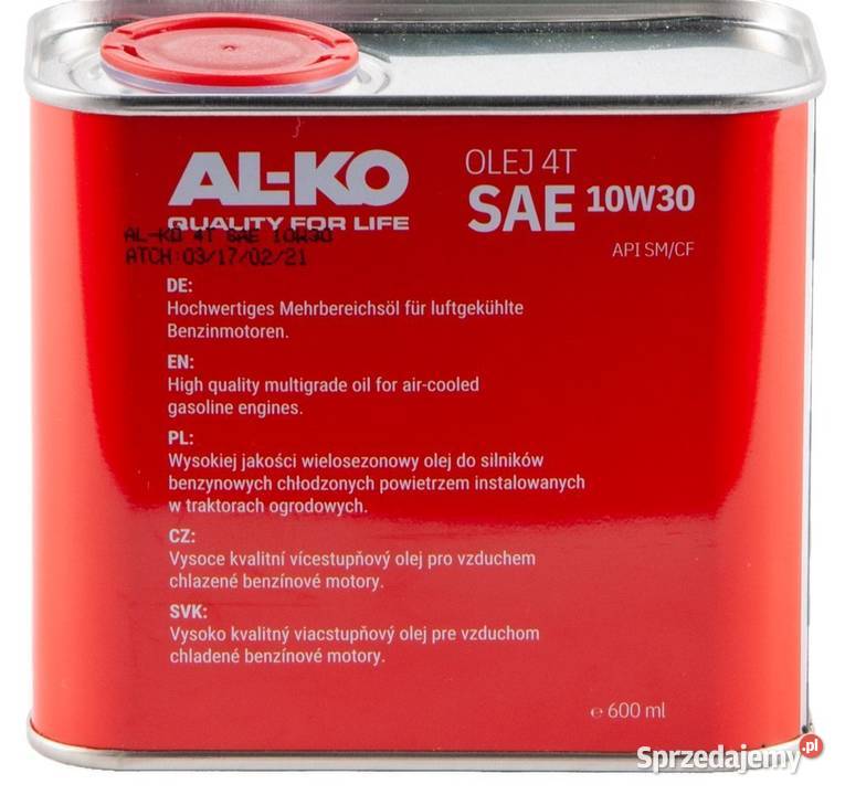 Olej silnikowy ALKO SAE 30 do traktorów i Kobiele Wielkie