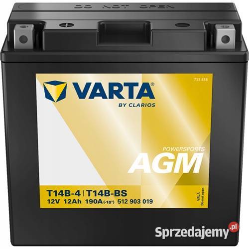 Akumulator Varta T14BBS 12V 12Ah 190A dolnośląskie Jelcz-Laskowice