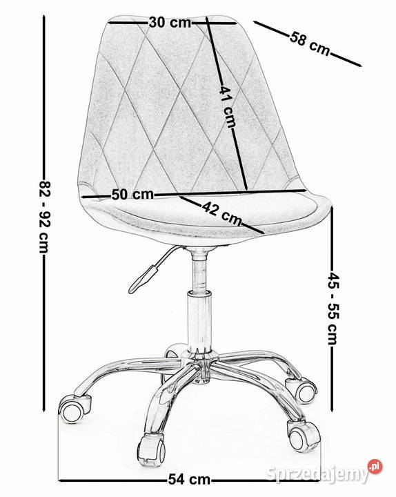 Jasnoszare Obrotowe Krzesło Dublin wysyłka 24H Tarchały Małe sprzedam