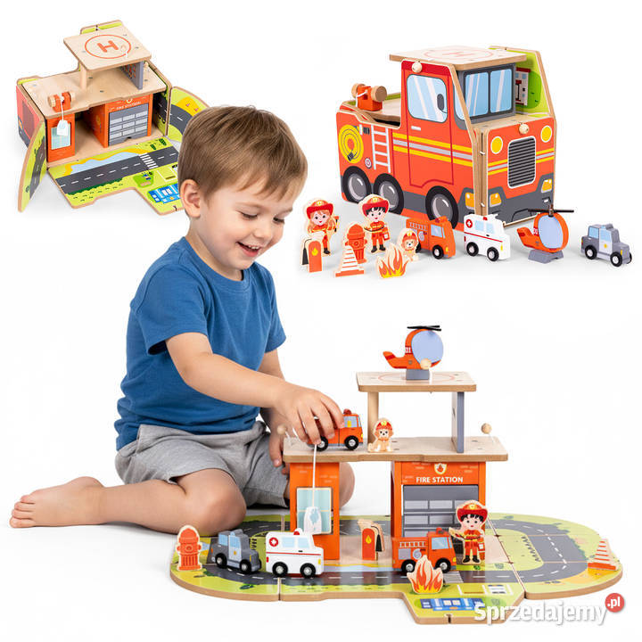 Drewniany garaż zestaw straży pożarnej 2w1 opolskie Smogorzów