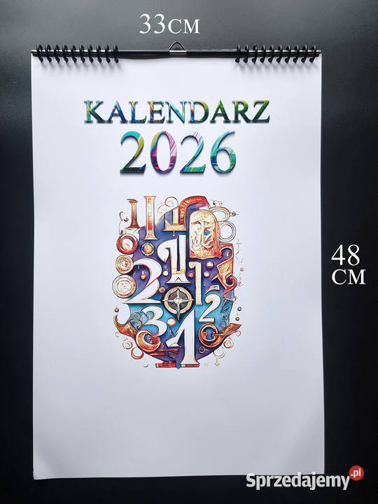 Kalendarz 2026 ściennymiesięczny 4833 A3 Filipów