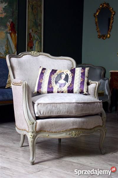 Francuski fotel berżera Ludwik XV Poznań