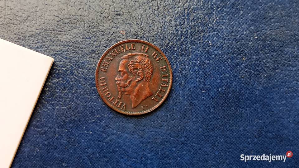 Stare monety 1 centesimi 1862 Włochy Lesko